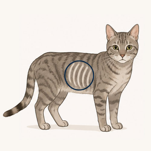 cat ribcage